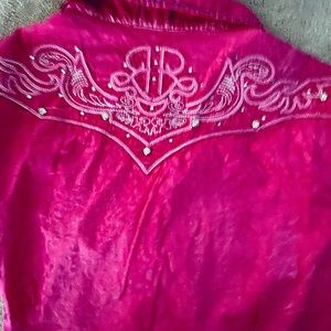 ROAR button up bling shirt